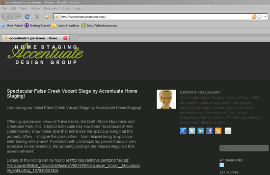 Accentuate's Posterous Blog